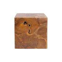 Beistelltisch aus Teakholz Radix, Natur - Klar, Natur, Holz (45/45/45cm) - Kayoom