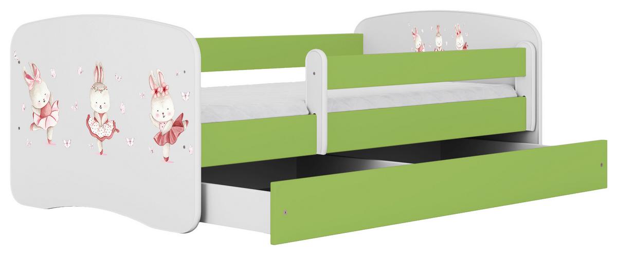 Kinder-/Juniorbett Babydreams inkl. Matratze 80x160 - Birkefarben/Weiß, MODERN, Holz/Holzwerkstoff (80/160cm) - MID.YOU