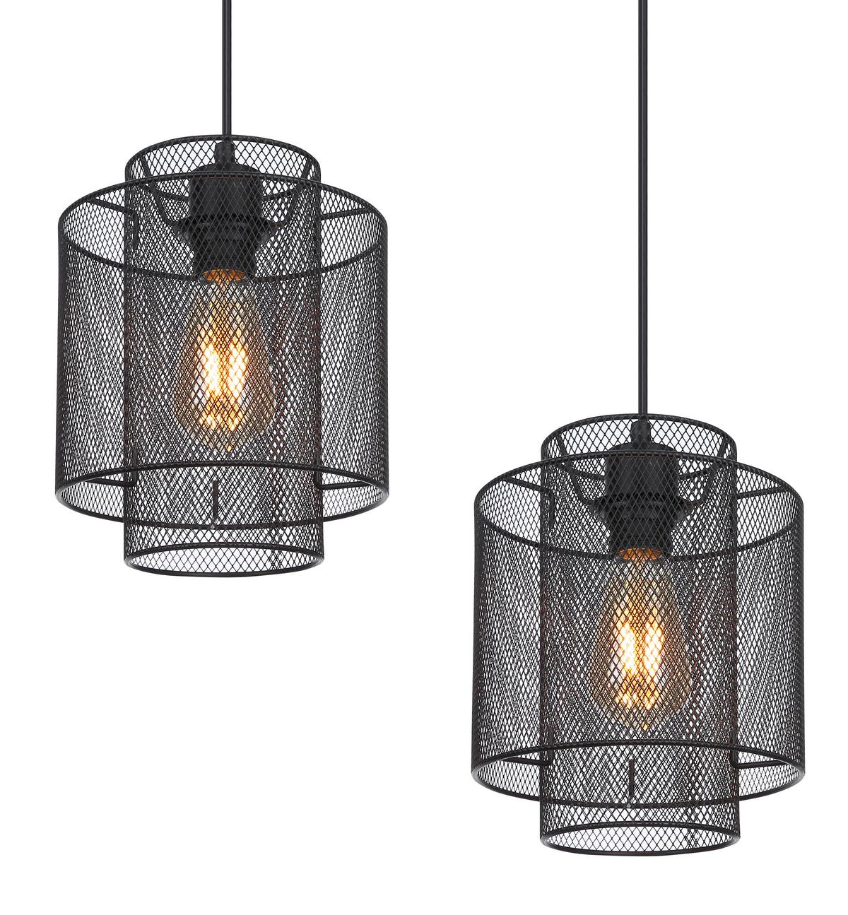 Hängeleuchte H: 120 Cm 4-Flammig - Schwarz, Basics, Metall (98/20/120cm) - Globo