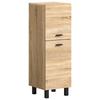 Midischrank Boston Sonoma Eiche Dekor B: 30 Cm - Schwarz/Sonoma Eiche, MODERN, Holzwerkstoff (30/80/29cm) - MID.YOU