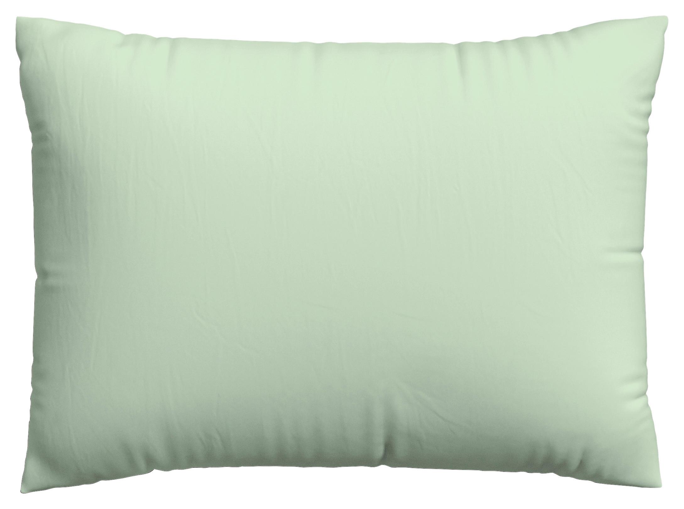 Kopfpolsterbezug Woven Satin - Hellgrün, Basics, Textil (70/90cm) - Schlafgut
