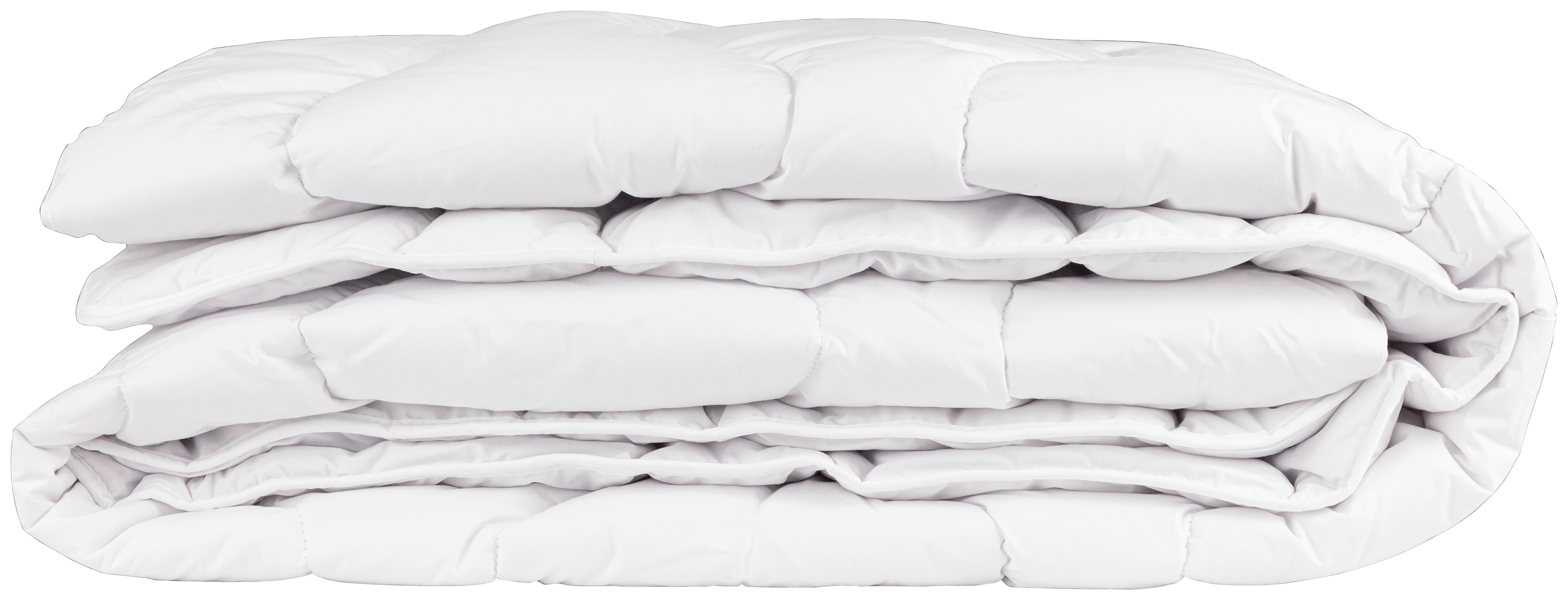 Vierjahreszeitendecke Lux 4 Seasons, 155x220 Cm - Weiß, LIFESTYLE, Textil (155/220cm)
