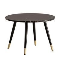 Couchtisch Schwarz L: 60 cm - Goldfarben/Schwarz, Design, Holzwerkstoff/Metall (60/60/41cm) - MID.YOU