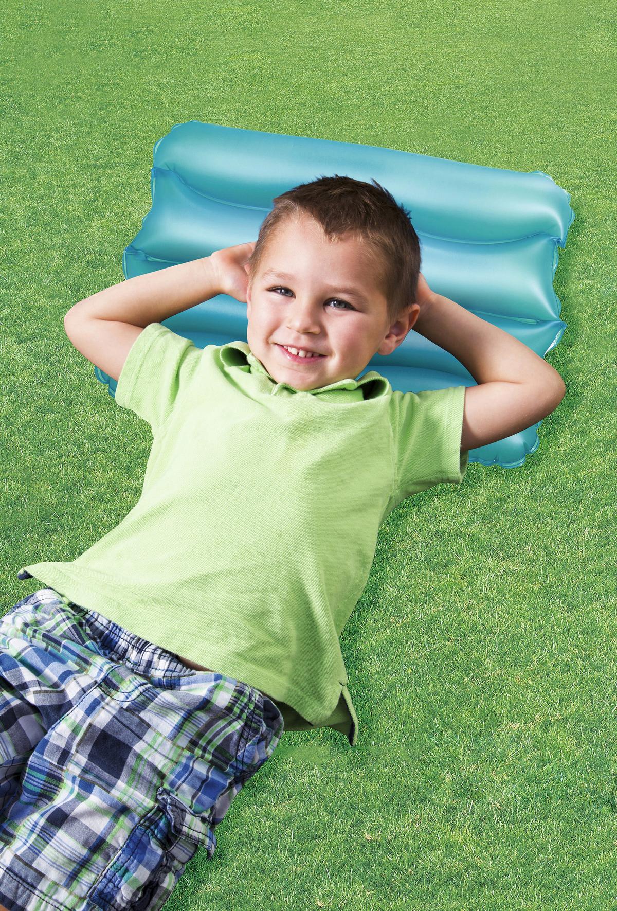 Aufblasbares Luftkissen Evelin Farbl. Sort. Bxl: Ca. 38x25 Cm - Blau/Pink, KONVENTIONELL, Kunststoff (38/25/5cm) - Bestway