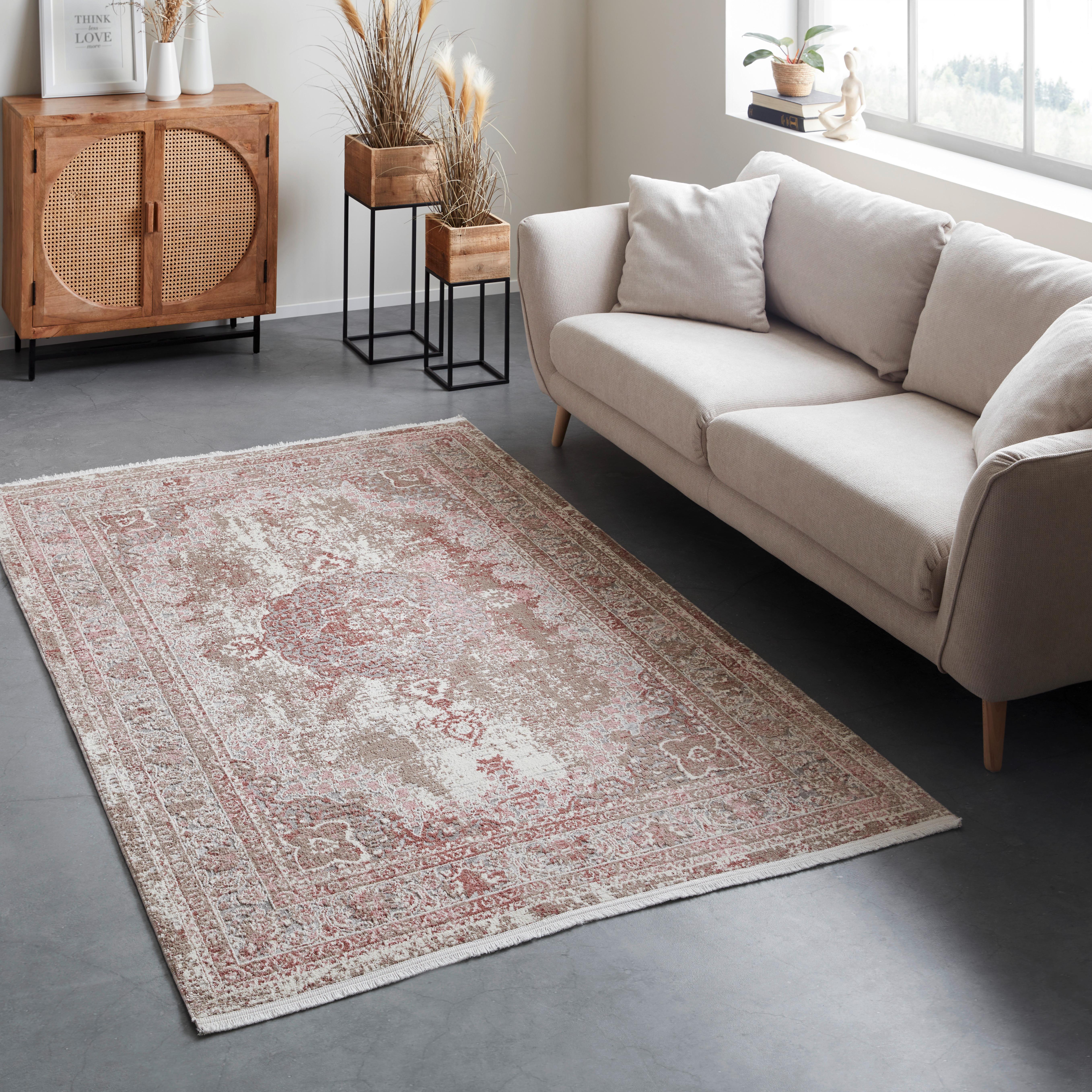 TKANÝ KOBEREC Marcus 3, 160/230cm, ružová - ružová, textil (160/230cm) - Mömax