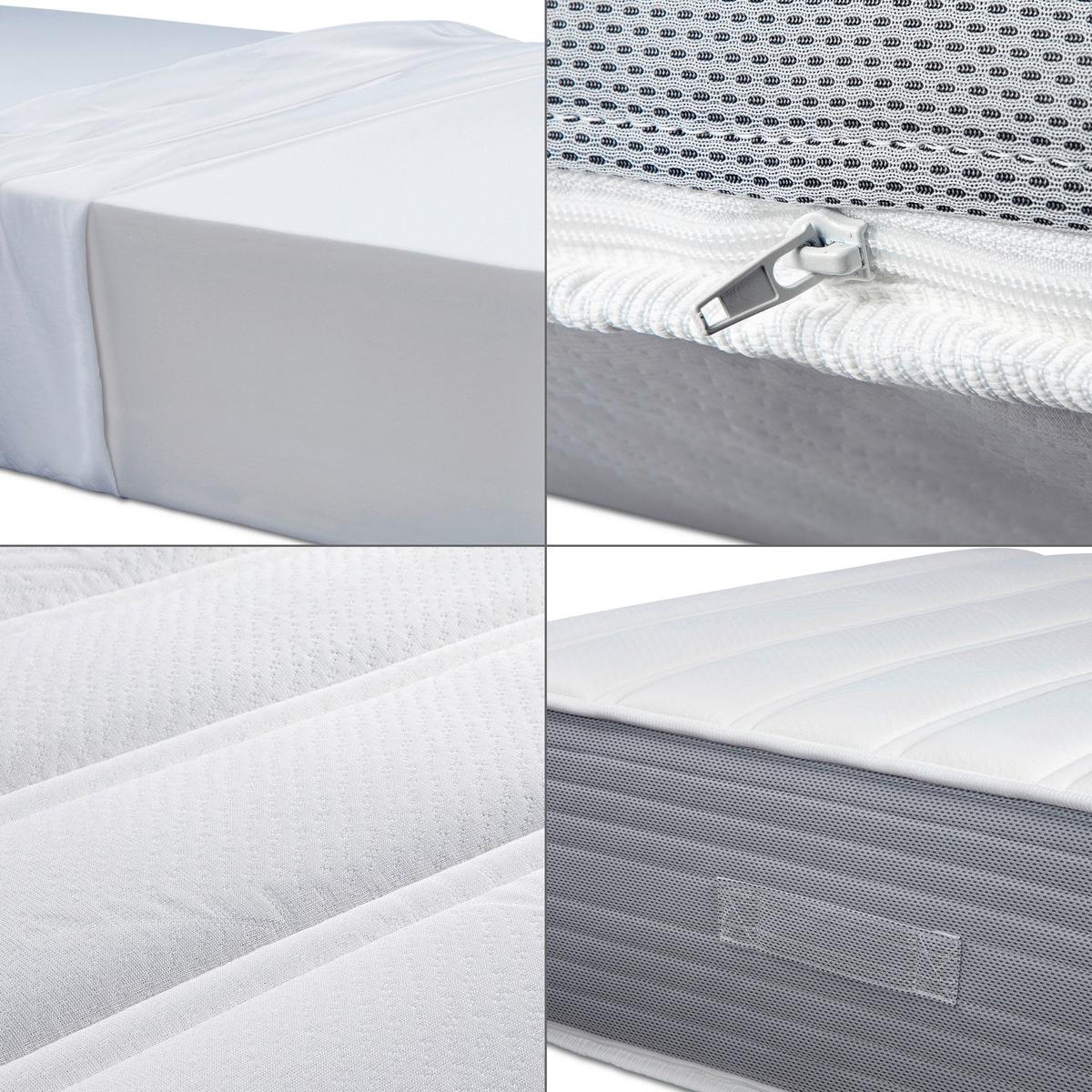 Viscomatratze Boxlike 30 Air - Weiß, Basics, Textil (140/200cm) - MID.YOU