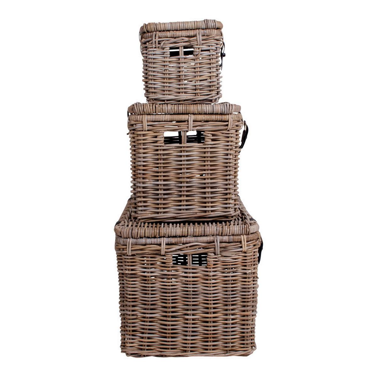 Korbset Naturfarben B: 81 cm 3-teilig - Naturfarben, Basics, Naturmaterialien (81/48/51cm)