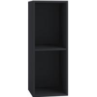 Regál na vinylové desky Platto, š. 34cm - černá, Basics, kompozitní dřevo (34/72/30cm) - MID.YOU