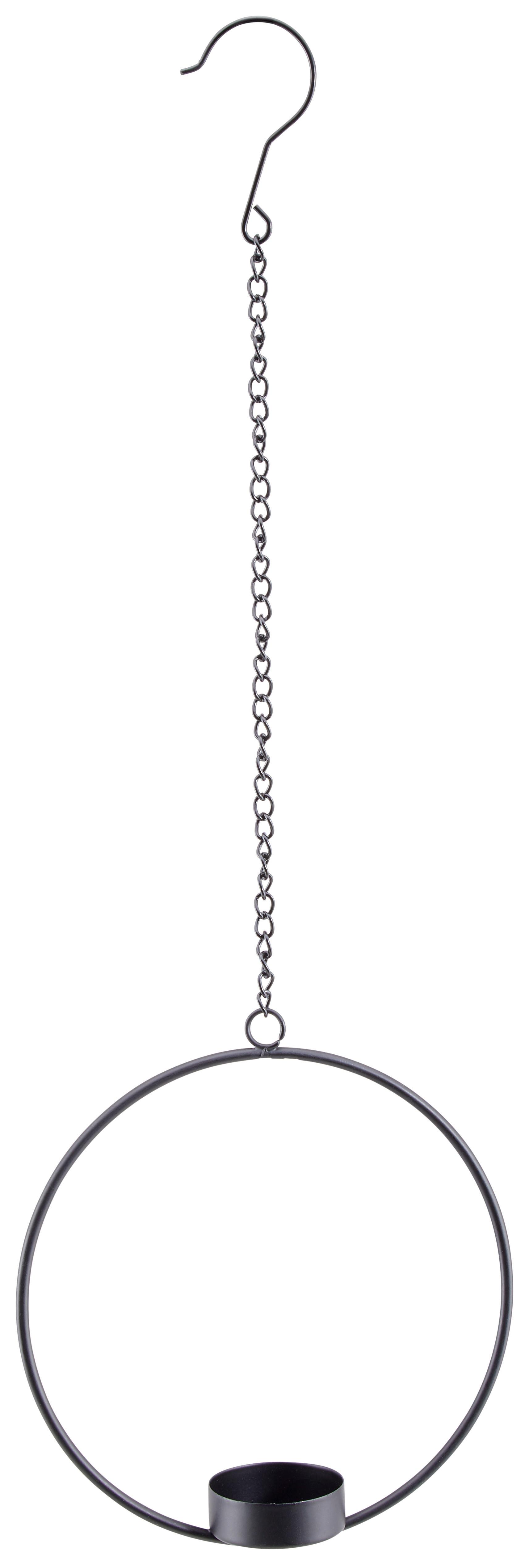 Dekohänger D: ca. 15cm, Rumba - Schwarz, MODERN, Metall (15cm)