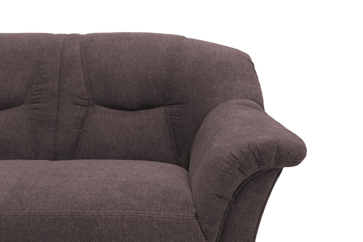Ecksofa Sarafina Greige Mikrofaser - Greige/Schwarz, KONVENTIONELL, Textil (146/232cm) - MID.YOU