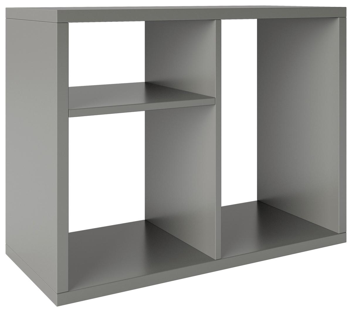 Regal Fortuna - Grau, Basics, Holzwerkstoff (75/58/34cm) - MID.YOU