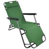Gartenliege Maltosa Rückenlehne Verstellbar - Grün, MODERN, Kunststoff/Textil (60/27/153cm) - Ambia Garden