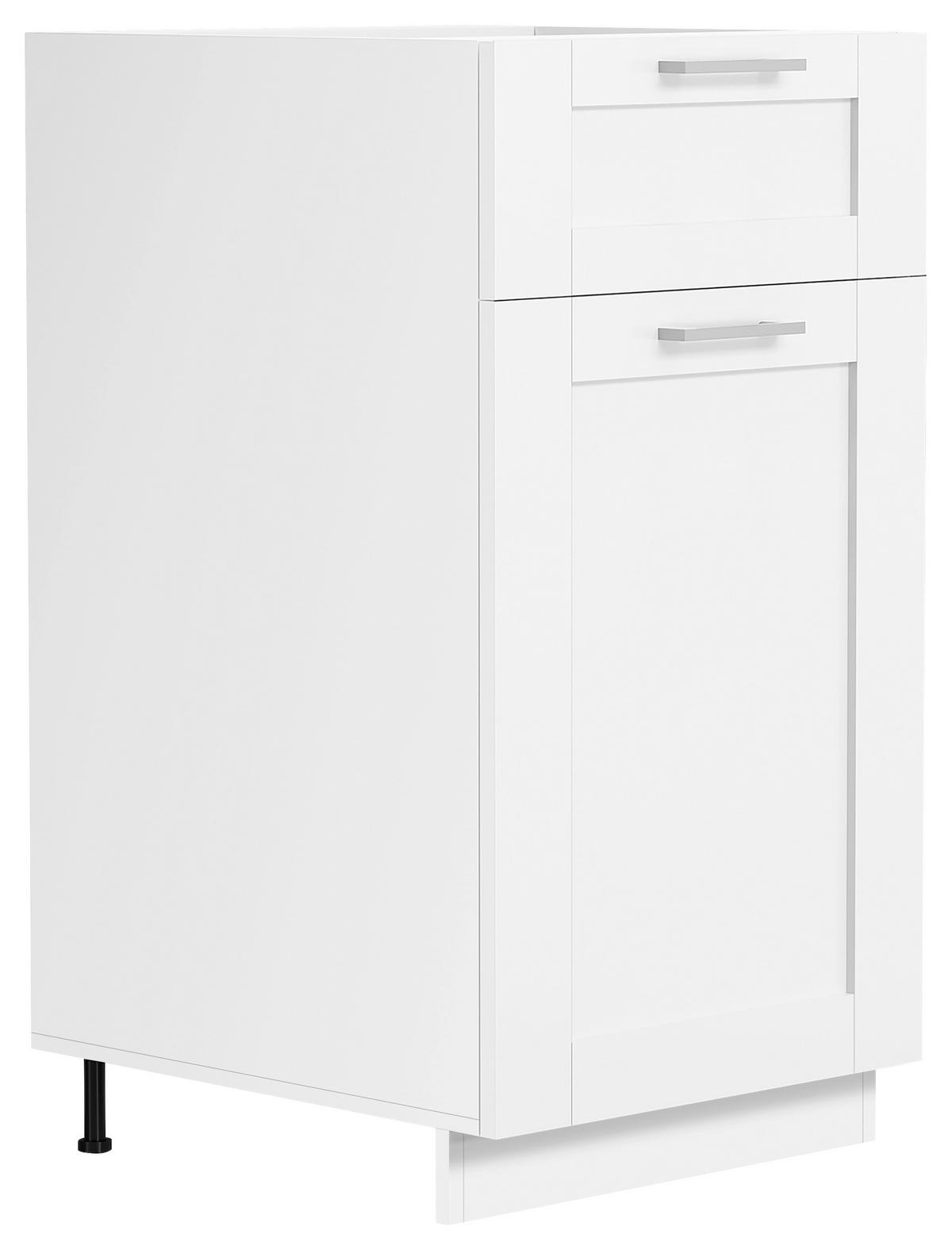 Küchenunterschrank Colura - Weiß, Trend, Holzwerkstoff/Kunststoff (40/82/46cm) - MID.YOU