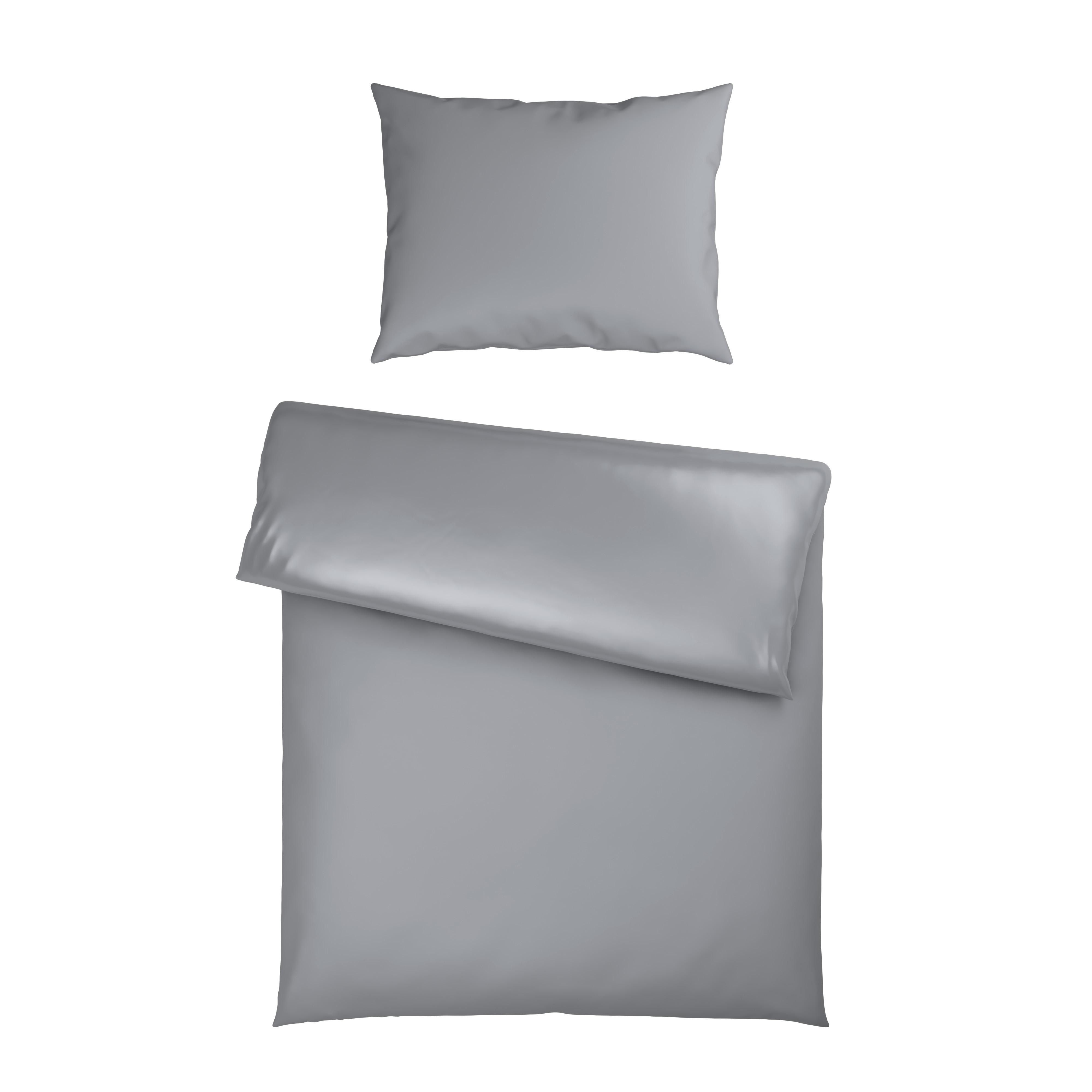 POVLEČENÍ XENIA UNI - barvy stříbra, Moderní, textil (140/200cm) - Premium Living