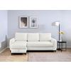 Ecksofa Moli, Creme S: 236x148 cm - Creme/Schwarz, Design, Textil (236/148cm) - MID.YOU