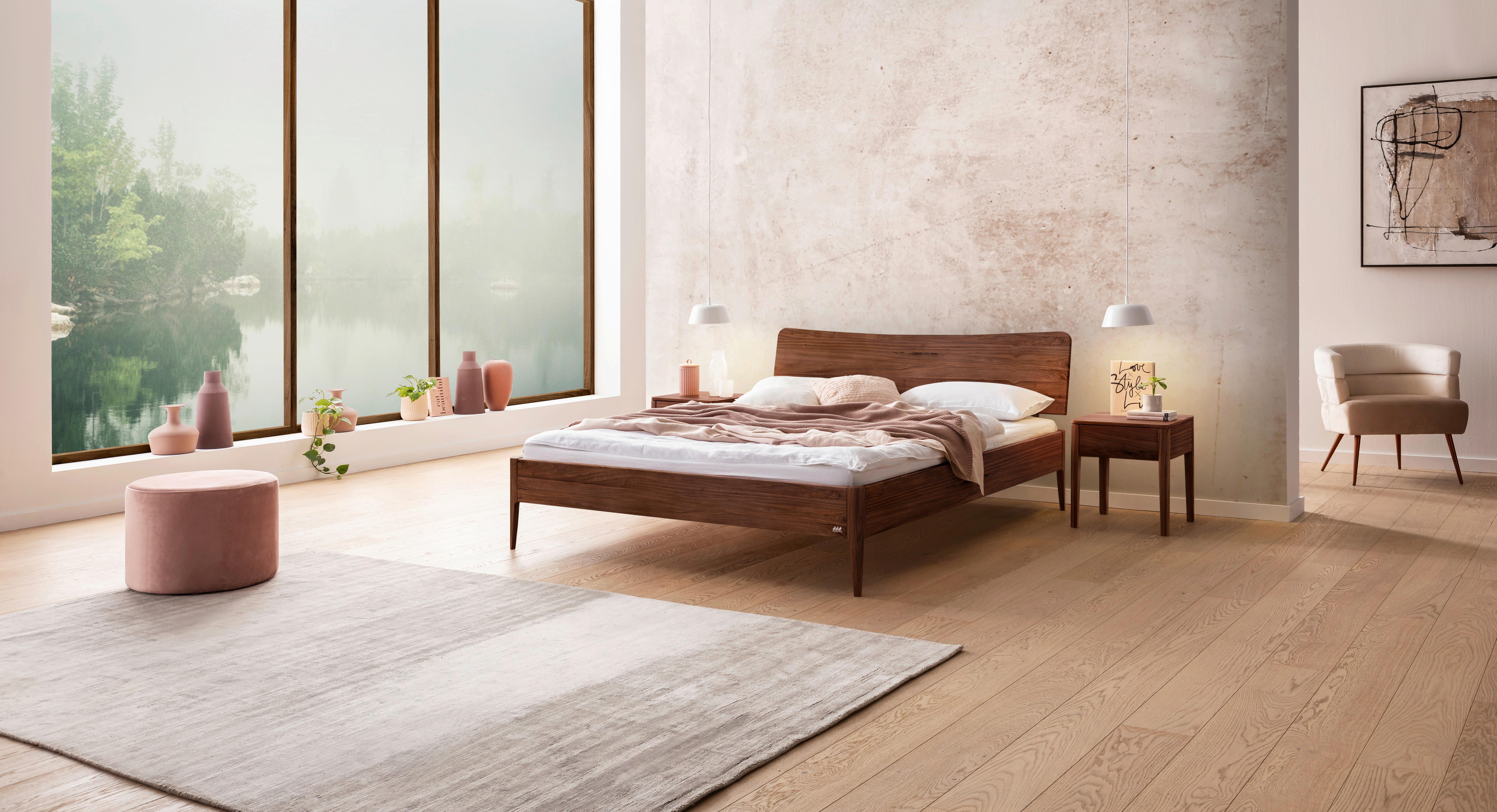 Bett Spezia Nussbaumfarben Lf: 140x200 Cm - Nussbaumfarben, KONVENTIONELL, Holz (140/200cm) - Hasena