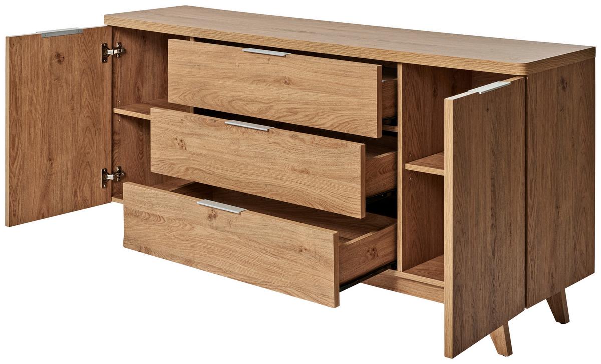 Sideboard Libre Sb 150 Eichefarben B: 150 Cm - Eichefarben, MODERN, Holzwerkstoff (150/77/39cm) - Livetastic