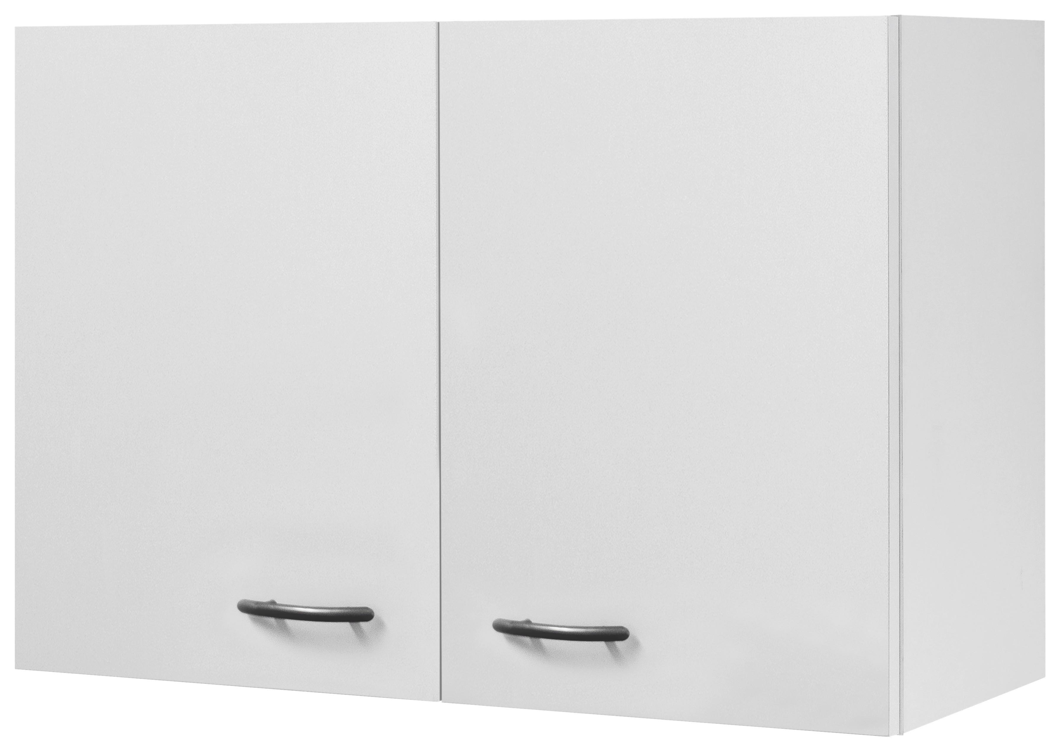 Horní kuchyňská skříňka Wito H80 bílá - bílá/barvy nerez oceli, kompozitní dřevo/plast (80/54,8/32cm) - MID.YOU