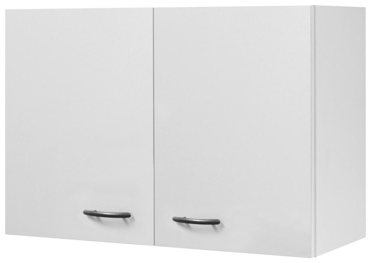 Horní kuchyňská skříňka Wito H80 bílá - bílá/barvy nerez oceli, kompozitní dřevo/plast (80/54,8/32cm) - MID.YOU