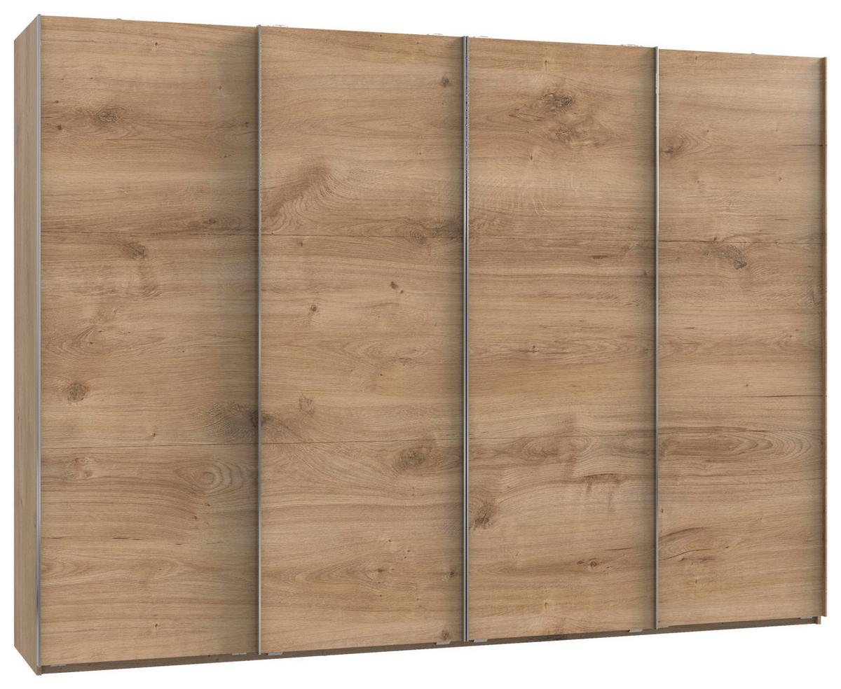 Schwebetürenschrank B: 300 cm Level, Eichefarben Dekor - Eichefarben, MODERN, Holzwerkstoff (300/216,5/65cm) - MID.YOU