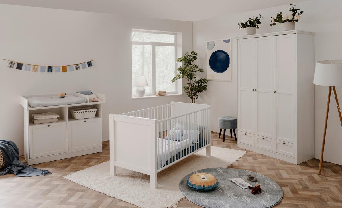 Gitterbett Landwood 66b Weiss Matt - Weiß, Basics, Holz/Holzwerkstoff (164/84/77cm) - MID.YOU