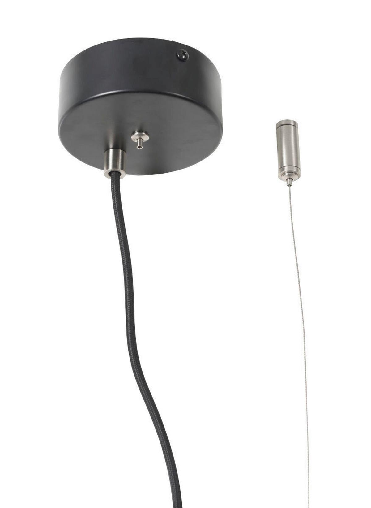 Hängeleuchte Marseille H: 176 Cm Höhenverstellbar - Schwarz, Design, Metall (47/176/23cm) - It's about Romi