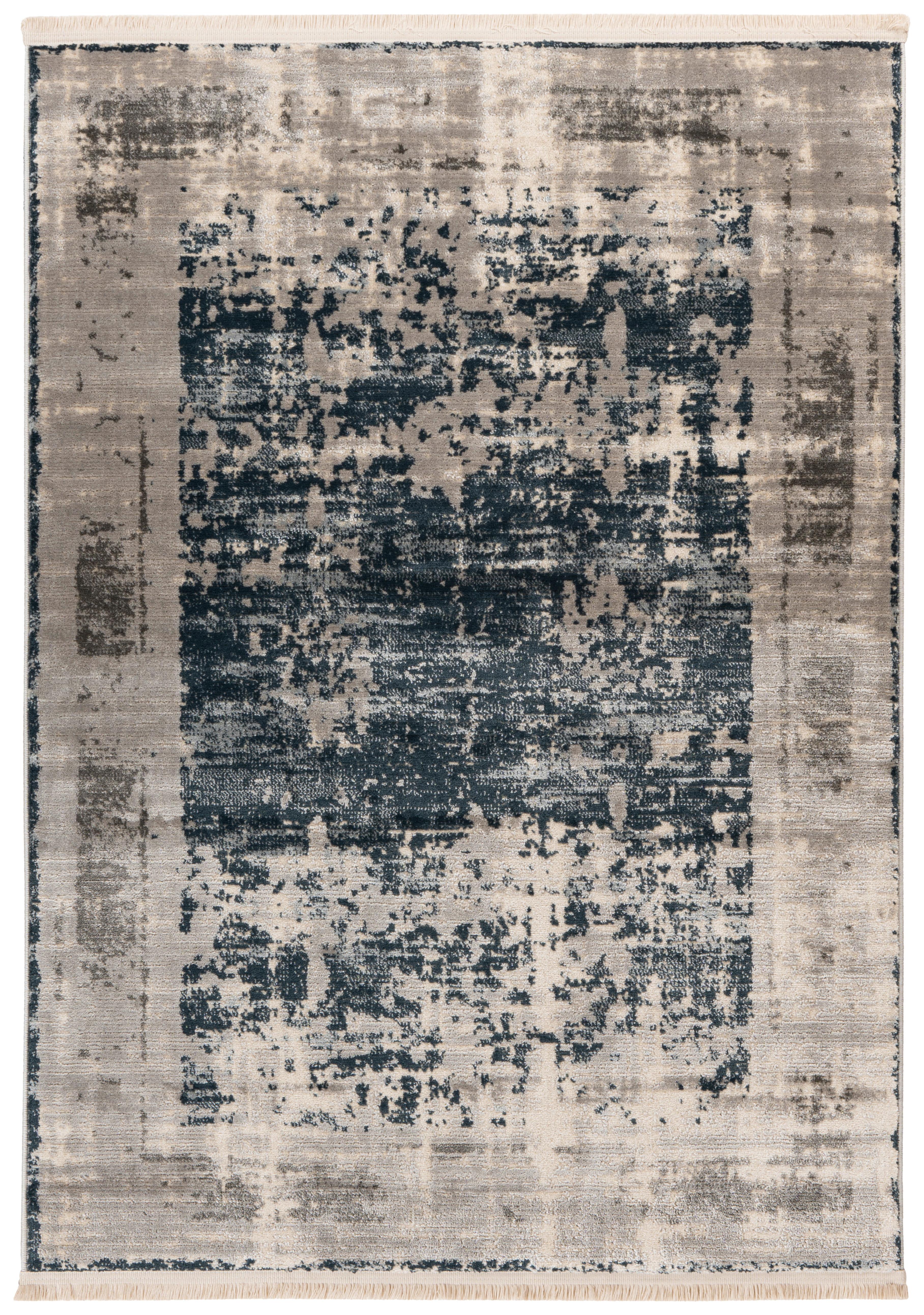 Vintage-teppich Adeon 100 - Blau, KONVENTIONELL, Textil (160/230cm)
