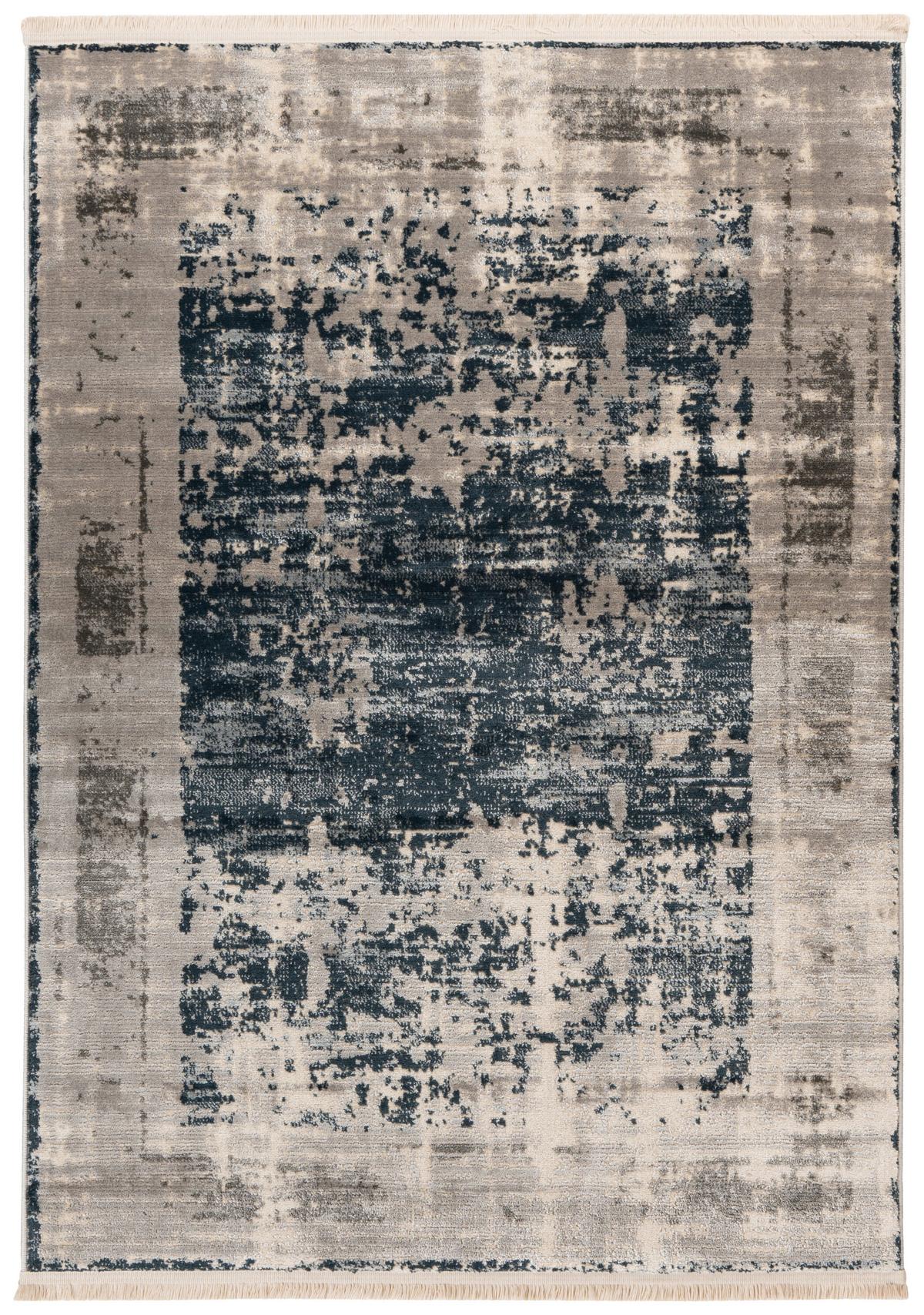 Vintage-teppich Adeon 100 - Blau, KONVENTIONELL, Textil (160/230cm)
