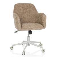 Drehstuhl Solao Home Beige B: 58 cm - Beige/Weiß, MODERN, Kunststoff/Textil (58/78/60cm) - MID.YOU