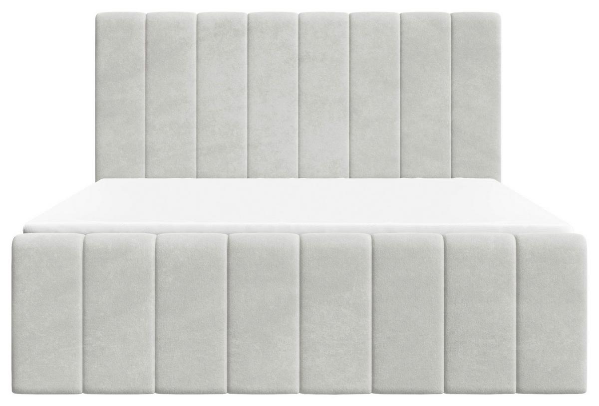 BOXBETT Lila Silberfarben 160x200cm - Silberfarben/Schwarz, MODERN, Holz/Kunststoff (160/200cm) - MID.YOU