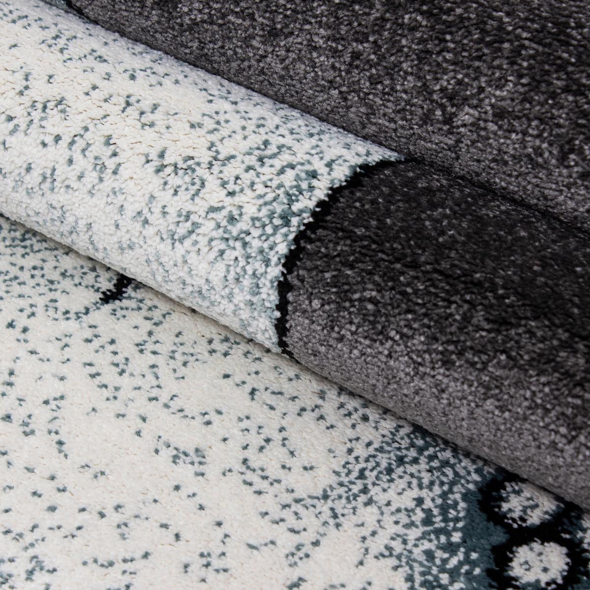 Kinderteppich Elefant Blau/Grau/Weiß Kids 80x150 cm - Blau/Weiß, Trend, Textil (80/150cm)