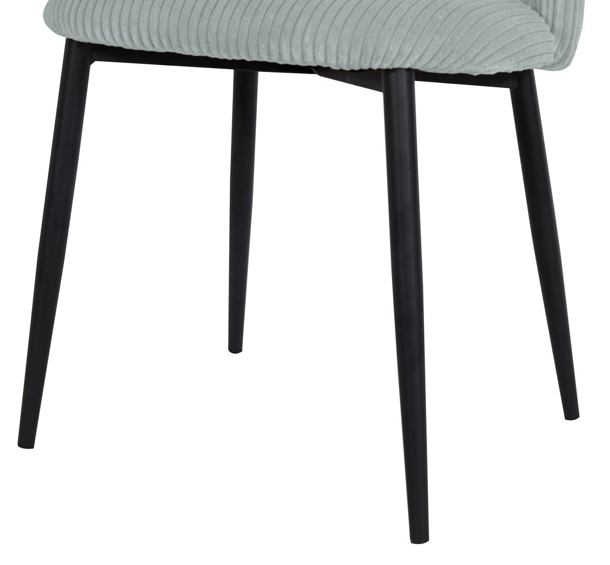 ŽIDLE ZOE - černá/mátově zelená, Lifestyle, kov/textil (51/82/57cm) - Mömax