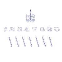 Születésnapi Gyertyák 259017 - műanyag (9.5/22.7/1.9cm) - Metaltex