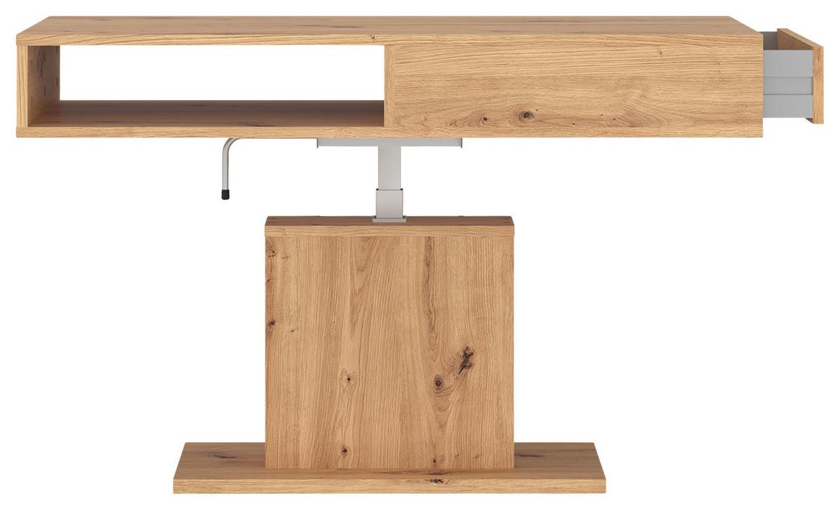 Couchtisch Cortado Artisan Eiche, B: 110m - Eiche Artisan, MODERN, Holzwerkstoff (110/59,6-79,6/65cm) - Modern Living