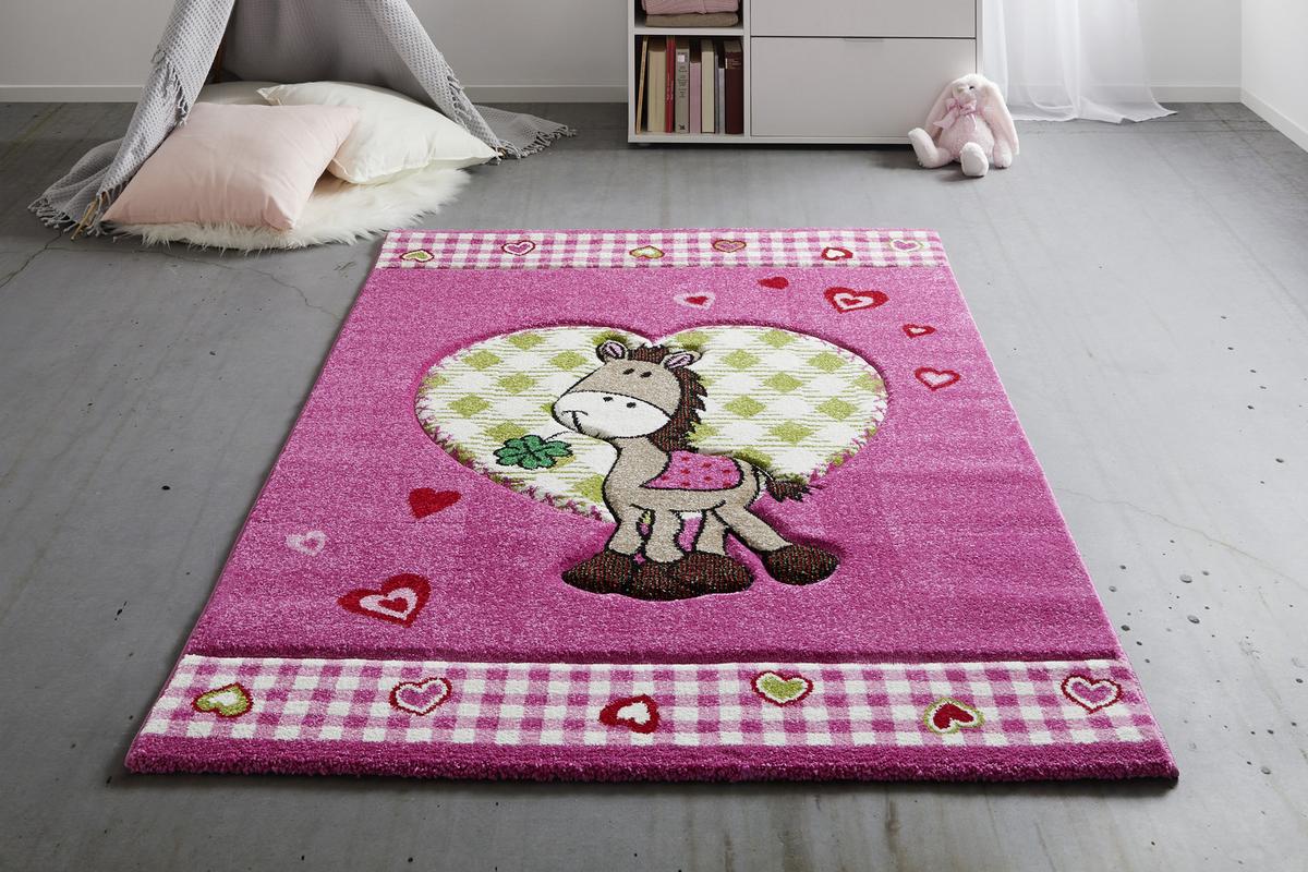 DĚTSKÝ KOBEREC Pony, 120/170cm, růžová - pink, textil (120/170cm) - Modern Living