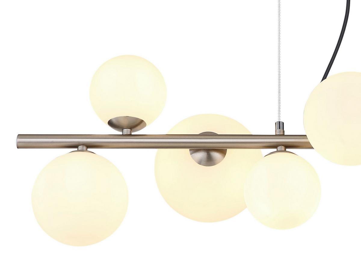 Led Függőlámpa 56140-9h - opál/áttetsző, Konventionell, műanyag/Üveg (87/34,5/120cm) - Globo