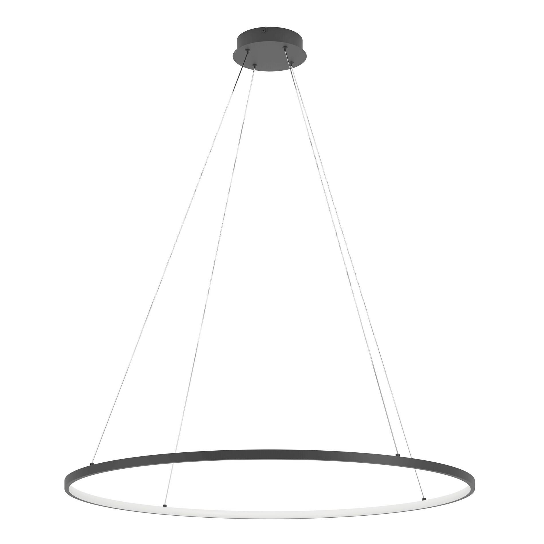 ZÁVESNÉ LED SVIETIDLO PARRUTA - čierna/biela, Design, kov/plast (99/150cm)
