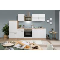 Küchenblock Merle Küchenblock 270 Cm - Eichefarben/Weiß, Basics, Holzwerkstoff (270cm) - Respekta