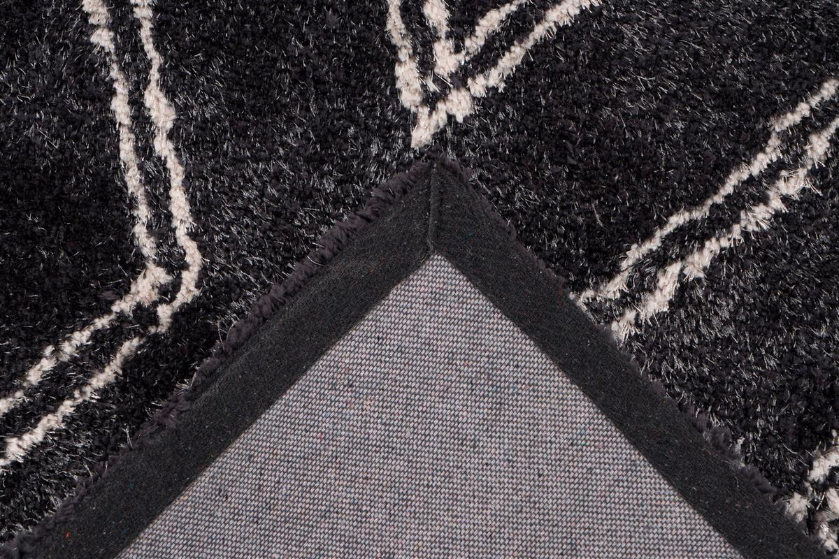 HOCHFLORTEPPICH Anthrazit/Grau - Anthrazit, KONVENTIONELL, Textil (160/230cm) - Kayoom