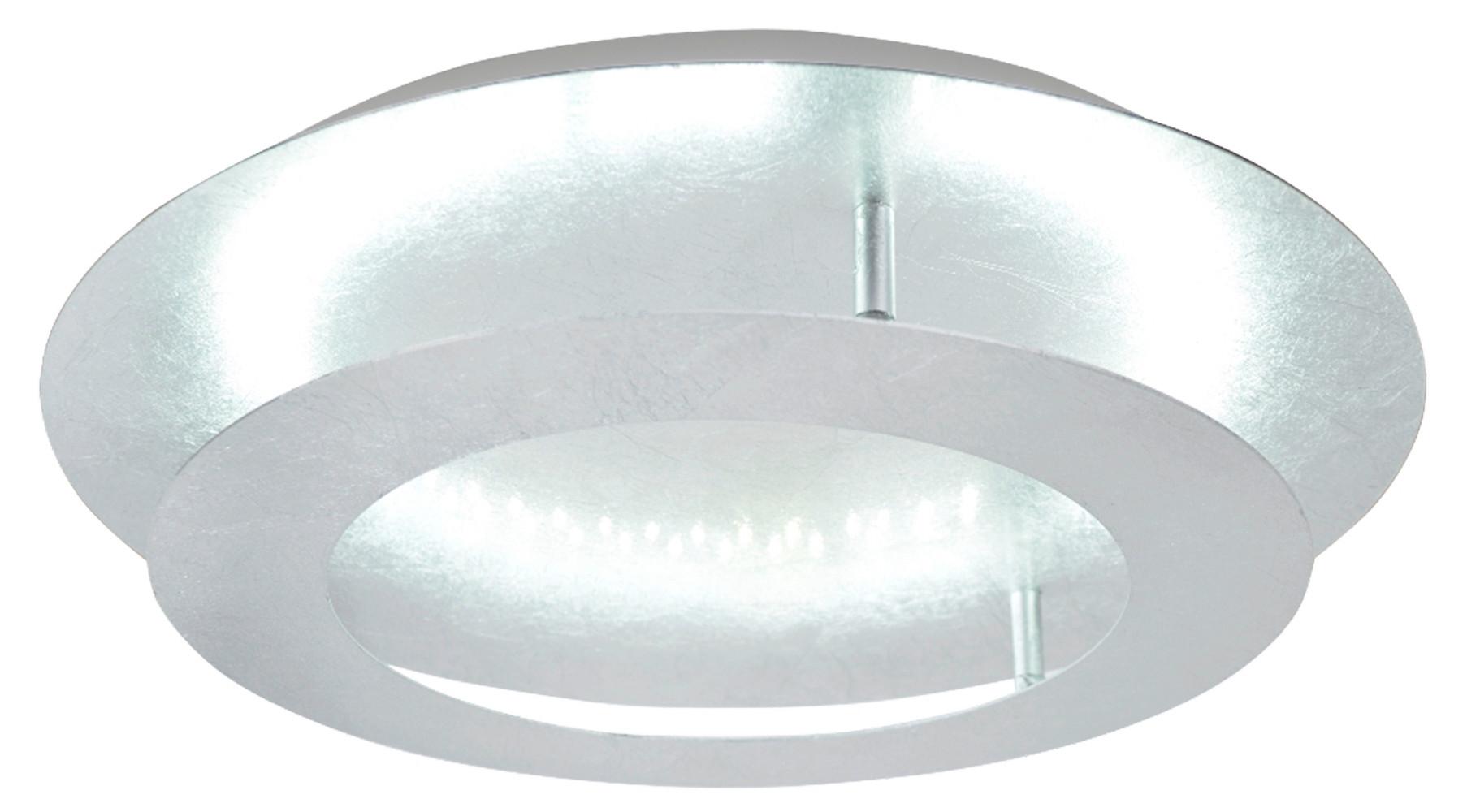 LED-Deckenleuchte 98-66176 Merle - Silberfarben, Design, Metall (40/8cm)