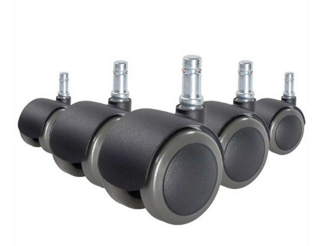 Drehstuhlrolle Rolo Fix - Schwarz, Basics, Kunststoff (5,1/6/5cm) - MID.YOU