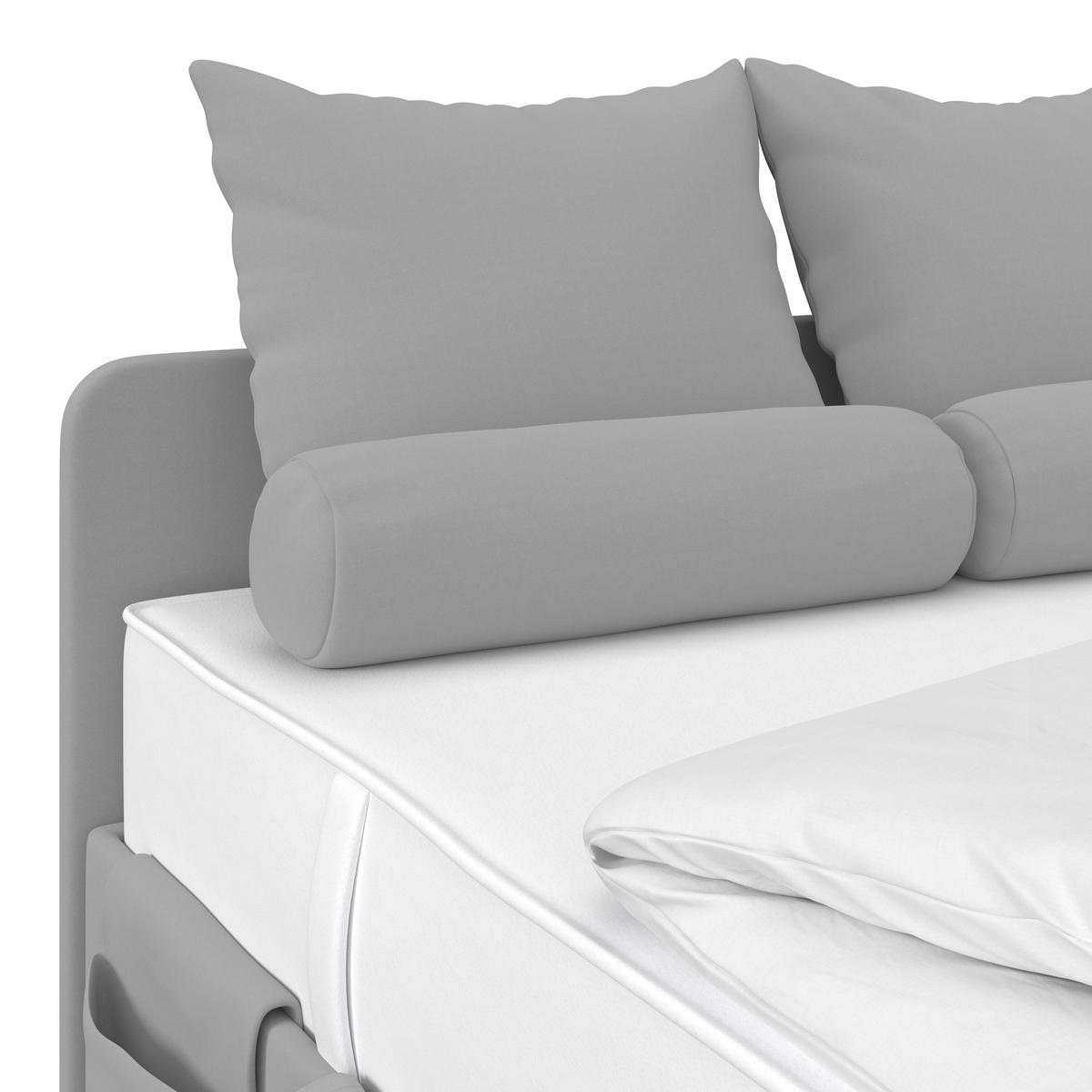 Kárpitozott Ágy Remi 120/200cm - antracit/szürke, Modern, textil/fa (120/200cm)