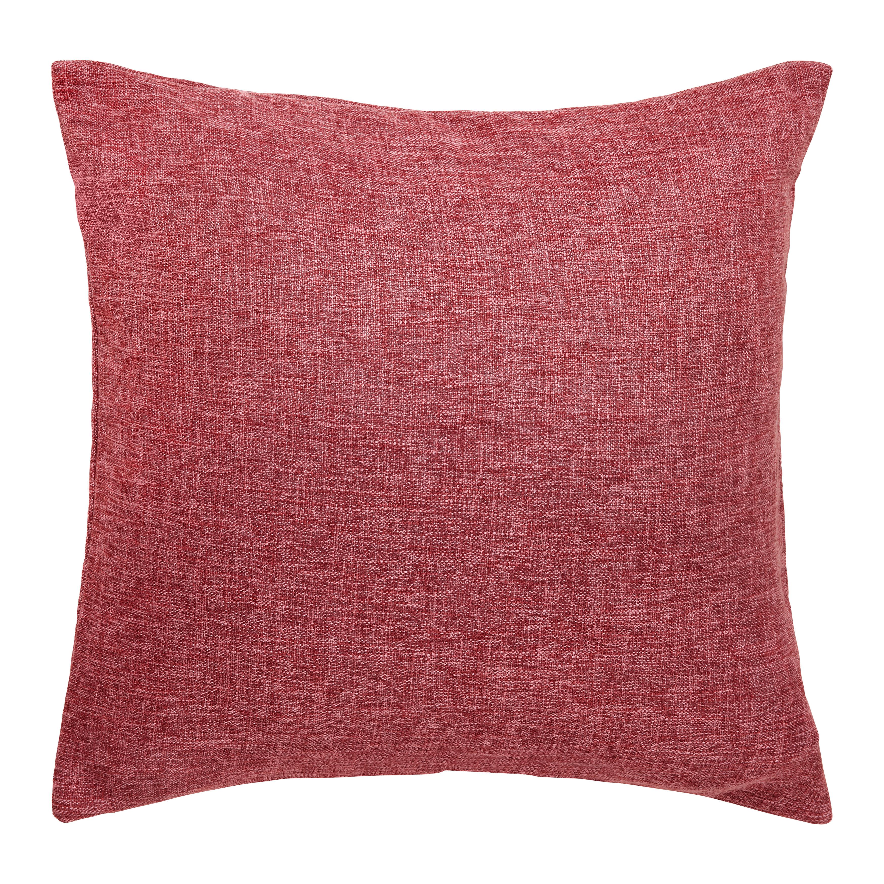 POŤAH NA VANKÚŠ VZHĽAD ĽANU - bordová, textil (50/50cm) - Modern Living