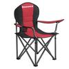 Campingsessel Rot Schwarz inkl. Tragetasche, B: 90 cm - Silberfarben/Rot, Basics, Textil/Metall (90/102/55cm) - Modante