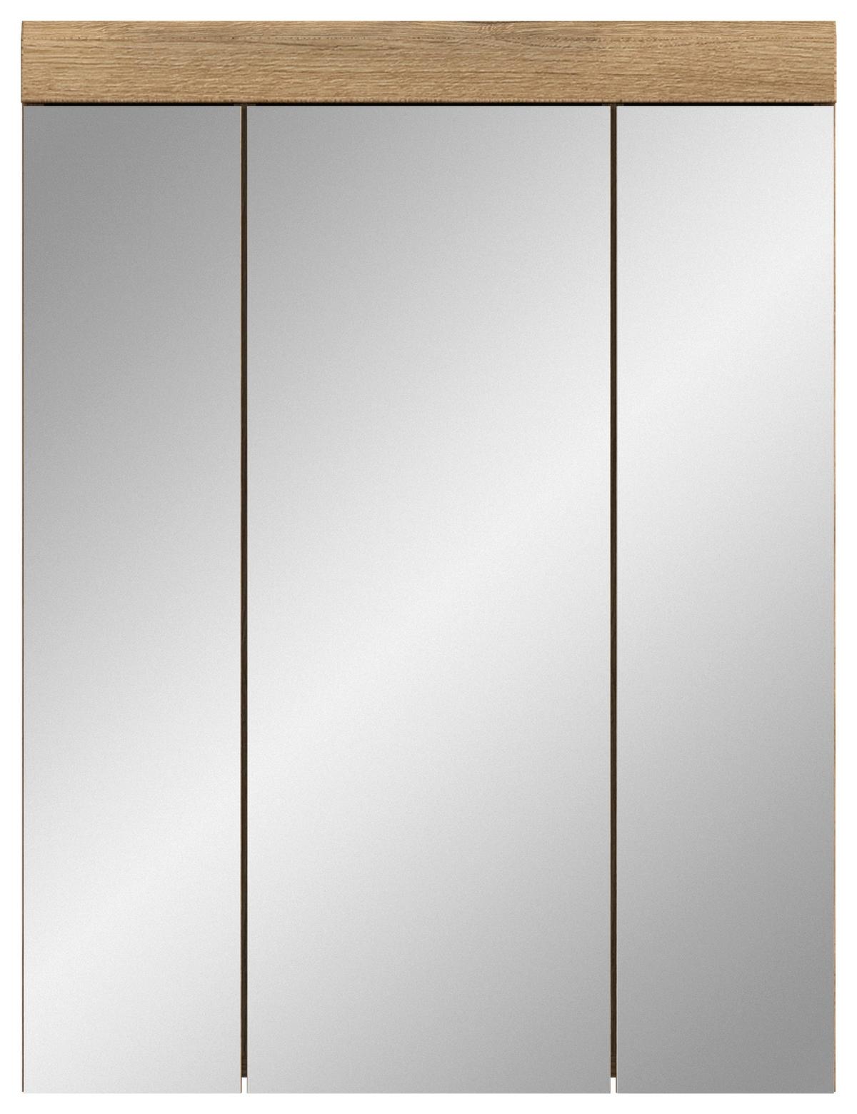 Spiegelschrank Scout Naturfarben B: 60 Cm - Naturfarben, MODERN, Glas/Holzwerkstoff (60/79/18cm) - MID.YOU