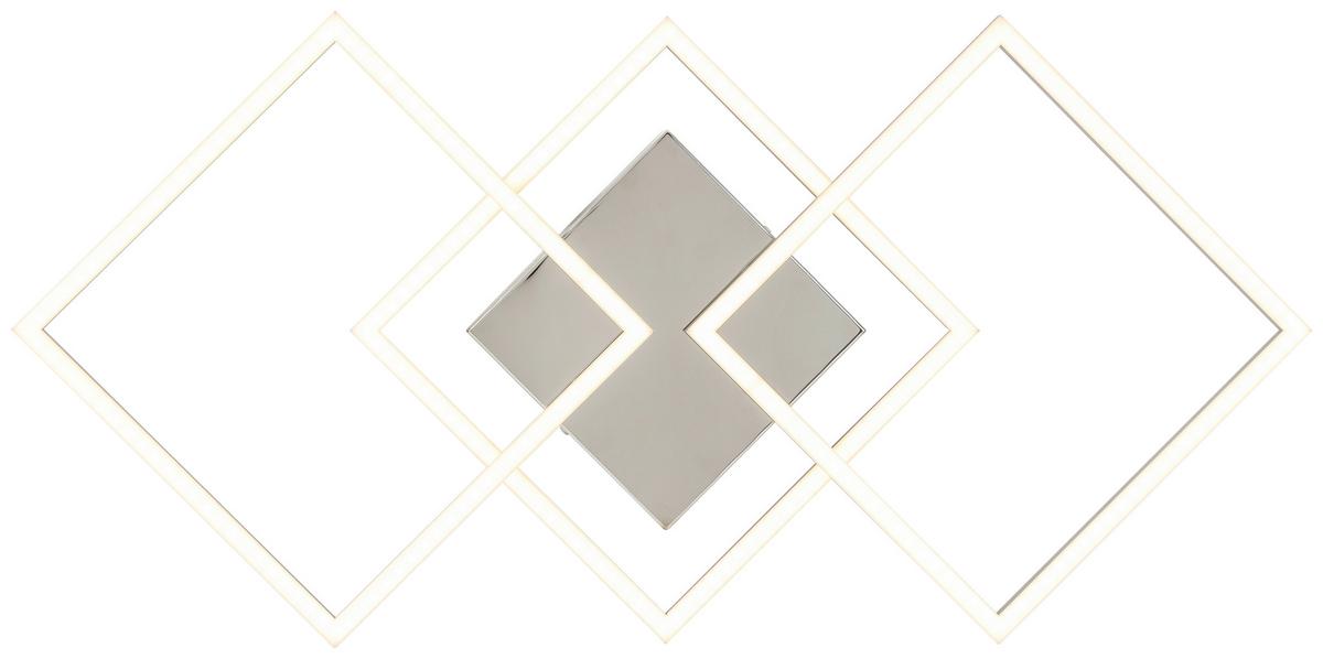 Stropní LED svítidlo OLPÜ, Š: 95cm - barvy hliníku, Moderní, kov/plast (72,4/35,4/5,2cm) - Modern Living