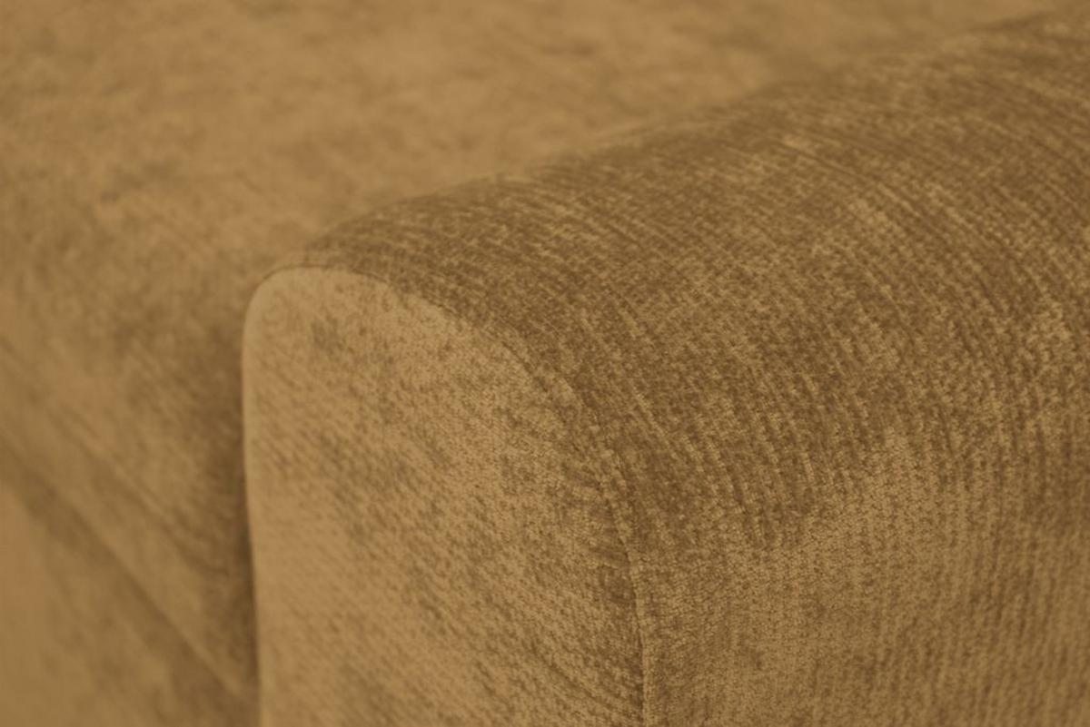 Rohová sedačka MALAGA, ľavá, horčicovožltá ženilka - horčicovožltá/chrómová, Konventionell, kov/drevo (203/286cm) - Ondega