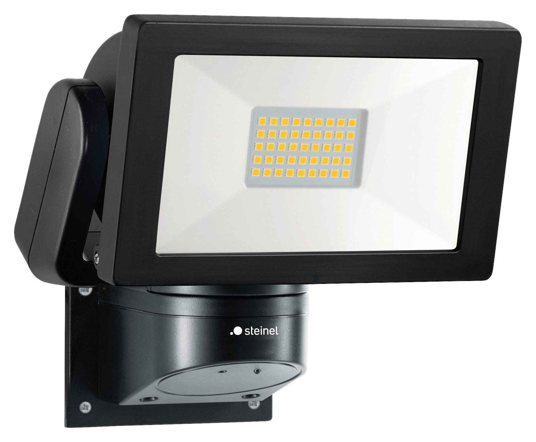LED-AUSSENLEUCHTE LS 300 Schwarz - Schwarz, Design, Metall (18,4/21,3/21,8cm) - Steinel