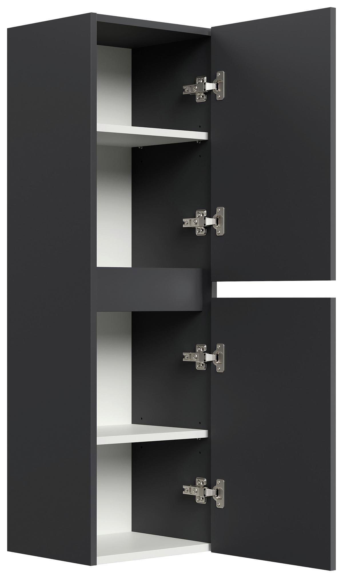 Midischrank Limes Graphitfarben B: 35,2 cm - Graphitfarben, MODERN, Holzwerkstoff (35,2/112,2/30,1cm) - MID.YOU