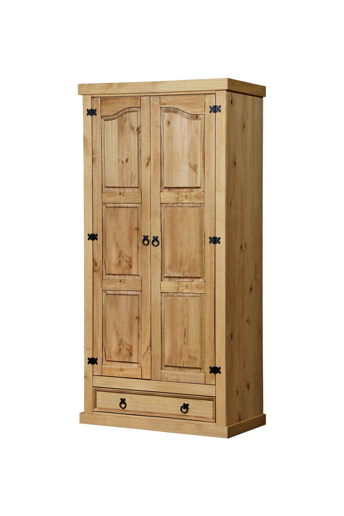 Drehtürenschrank Honig, B: 102 Cm - Honig, Natur, Holz (102/205/56cm) - Livetastic